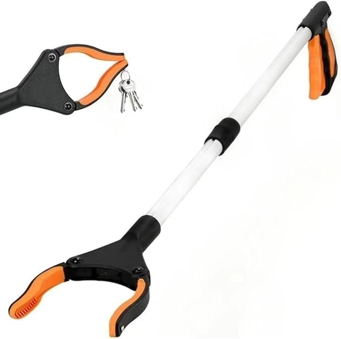32" Grabber Reacher Tool, Lightweight Reacher Grabber Pickup Tool with 360° Rotating Jaw and Magnets, 3.5" Wide Claw Opening Trash Picker Upper Grabber, Long Arm Extension Grabbers for Seniors