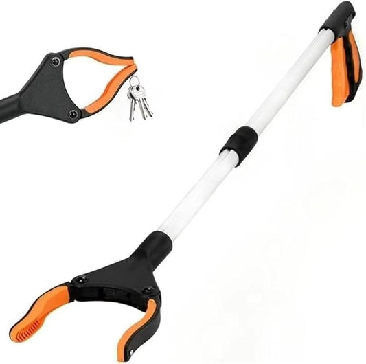 32" Grabber Reacher Tool, Lightweight Reacher Grabber Pickup Tool with 360° Rotating Jaw and Magnets, 3.5" Wide Claw Opening Trash Picker Upper Grabber, Long Arm Extension Grabbers for Seniors