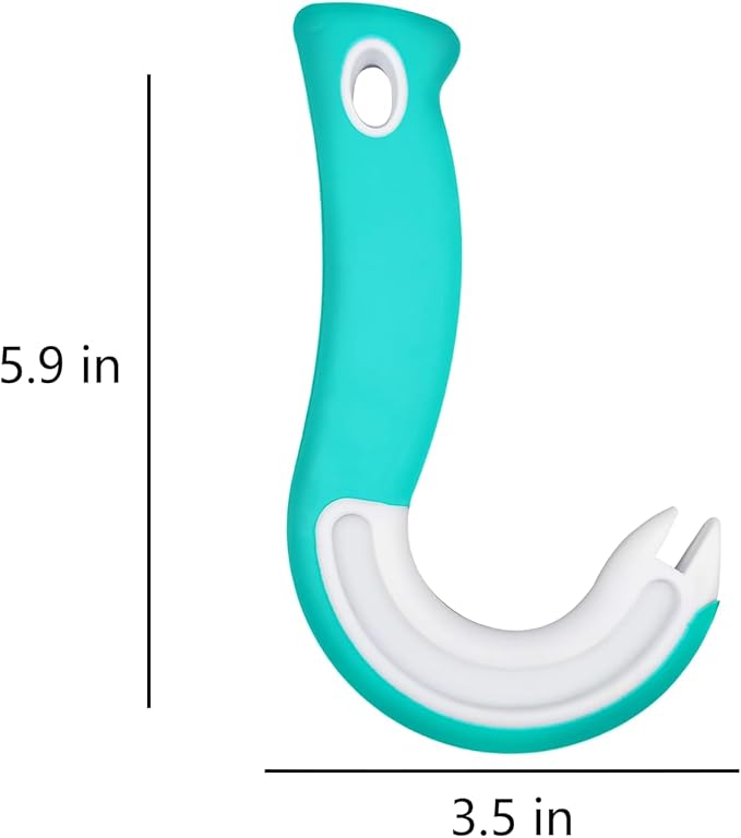 NIIIYTYB Pop Top Can Opener Tool for Seniors Easy Ring Pull Tab J Hook Opener Buddy for Soda Cat Food Cocktail Cans Simple Circle Handle Tabs Opener Tool Easy Open Tin Can Buddies(Blue)