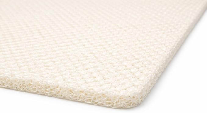HUJI Loofah Shower Mat Non-Slip Bath Mat for Tiled Bathroom - Great for The Elderly and Children (No Suction Cups, 1)