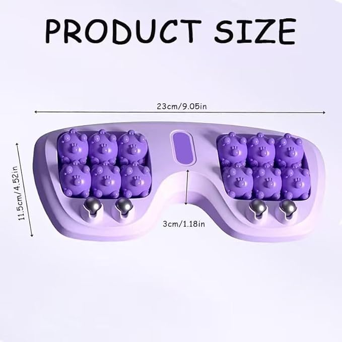Portable Double Foot Massage Roller – 3 Massage Techniques for Plantar Fasciitis Relief, Heel & Arch Pain, Sore Muscles, Improved Circulation & Relaxation, Reflexology Tool