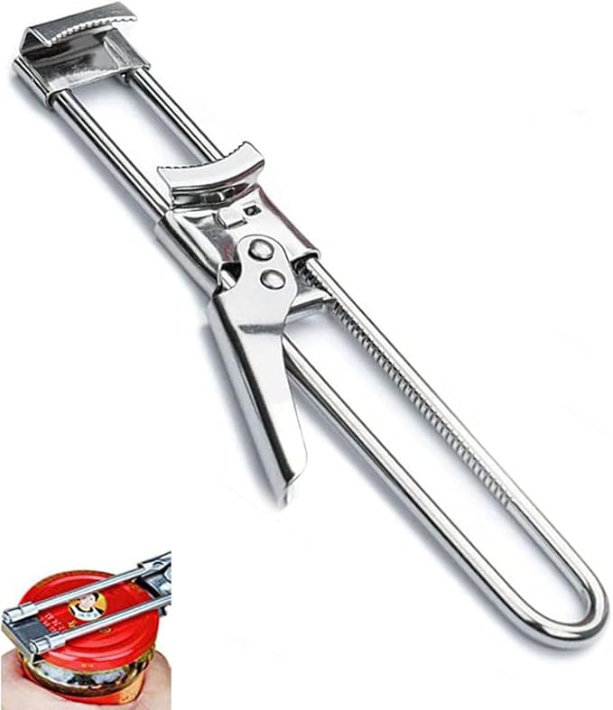 Master Jar & Bottle Opener,Adjustable Multifunctional Stainless Steel Can Opener Jar Lid Gripper,Manual,Kitchen Accessories（1PCS）