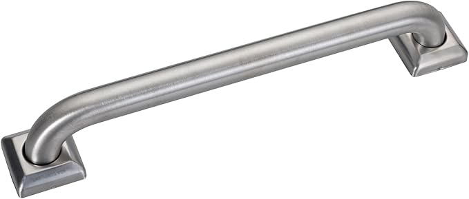 joyrain 500lb Capacity Stainless Steel Grab Bar - Heavy Duty Bathroom Safety Rail for Elderly, Anti-Slip Shower Handle, ADA Compliant (Brushed Stainless Steel, 16 inch)