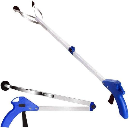 Foldable Gripper E-Z Reacher Grabber Lightweight Tool for Rheumatoid Arthritis Pain Relief Pick-Up Gripper Best Reachers Grabbers Mobility Aids for Disabled and Elderly (Blue)