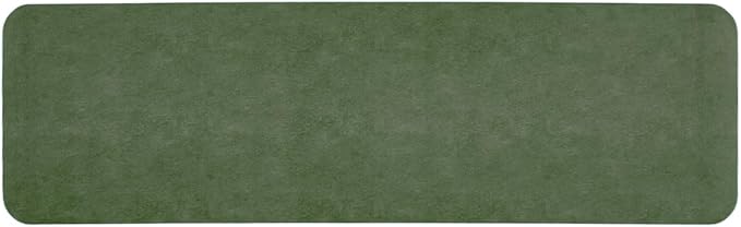 TYUU Bathroom Mat Quick Dry, Bathroom Rugs Non Slip Washable Thin Absorbent Bath Mat Fits Under Door Bathroom Floor Mat Perfect for Bath, Shower, or Sink 17"x59" Sage Green