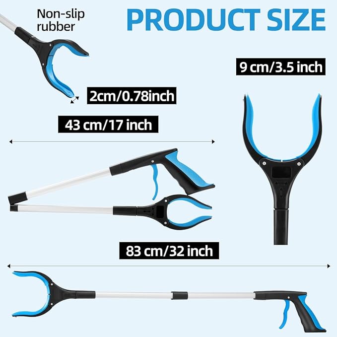 32inch Grabber Reacher Foldable Aluminum Heavy Dury Lightweight Hand Gripper for Senior Reaching Assistant (1)