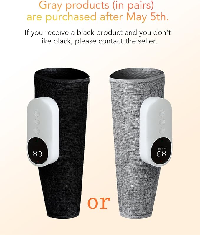 LINGTENG Leg Massager for Circulation and Pain Relief, Calf Air Compression Massager with Heat, Leg Massager with 3 Intensities, 3 Modes, Easy to use, Muscle Relaxation, Gifts (Pair)