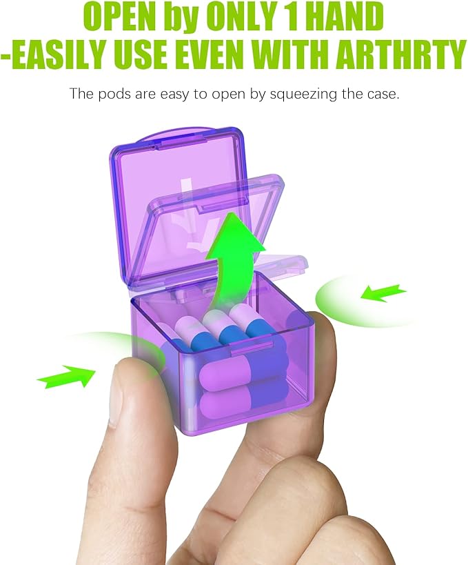Monthly Pill Organizer Once a Day - 30 Day Pill Organizer Box - Easy to Open - Large Compartments Portable Case for Travel, Month Pill Cases Medicine Organizer for Vitamin (Purple)