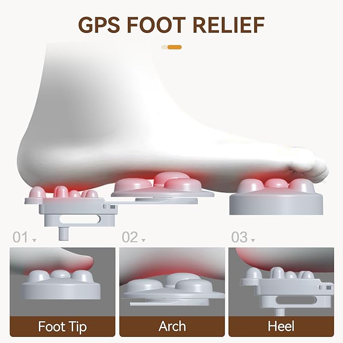 Shiatsu Foot Massager Machine - Toasty Toes Heaven! Heat Surge Technology for Couch Potatoes & Workaholics, Deep Kneading Therapy, Ergonomic Contoured Design