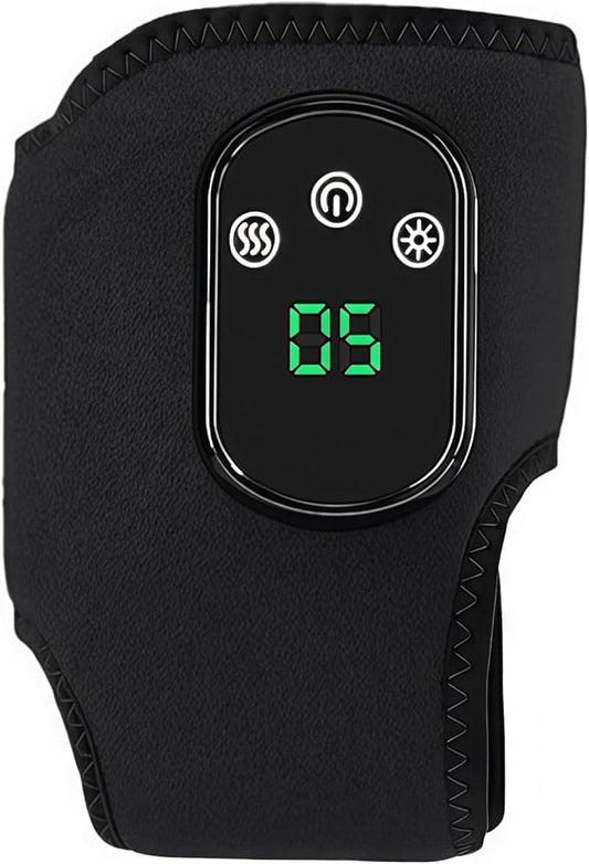 3 in 1 Foot Massager for Neuropathy, Ankle Massager for Pain Relief, Cordless Ankle Massage Machine with 5 Heat and 3 Vibration Modes for Achilles Tendinitis and Plantar Fasciitis (Black-1 pc)