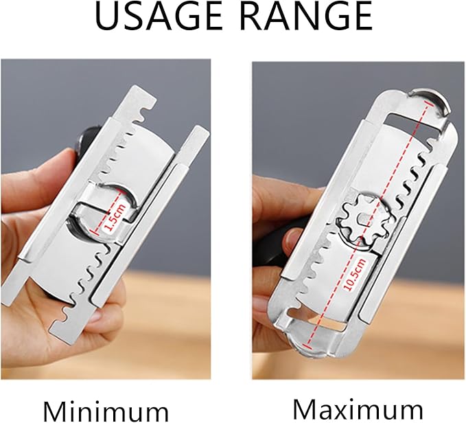 Jar Opener - Jar Openers TopRated for Seniors, Bottle Openers for Seniors, Mutil Lid Opener, Get Lids Off Easily (Black)