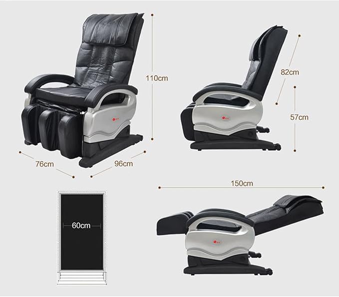 Home Neck Kneading Back Waist Massage Leg Massage Elderly Massager Apply to Father Mother Home Office (Color : Black)