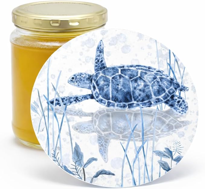Andreas Silicone Jar Opener, Sea Turtle – 6.25" Non-Slip Lid Gripper & Garlic Peeler, Food and Dishwasher Safe, Multi-Use, Durable Silicone & Fabric, Made in the USA, JO-GGST