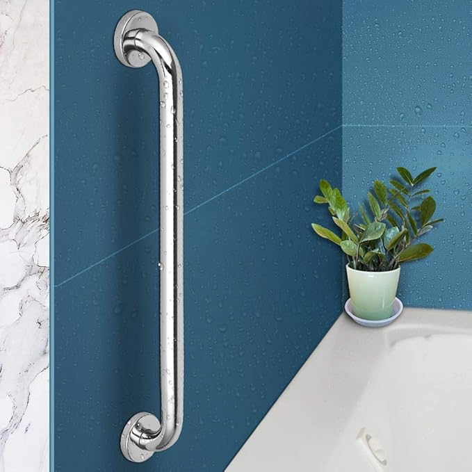 2 Pack 40 Inch Shower Grab Bar, iMomwee SUS304 Stainless Steel Bathroom Grab Bar Handle, Bathroom Shower Balance Bar,Safety Hand Rail Support,Handicap Elderly Senior Assist Bath Handle(1.25" Diameter)
