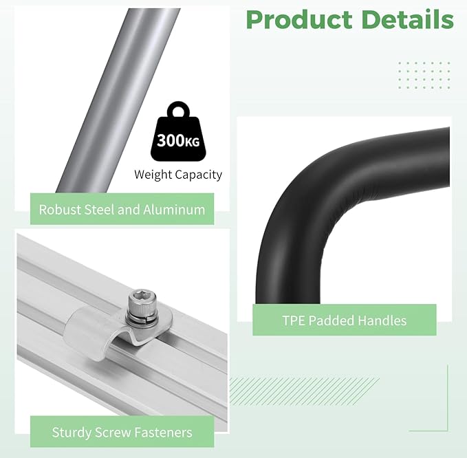 Dry Flush Toilet Safety Rails, Heavy Duty Toilet Frame for Elderly Seniors Handicap & Disabled, Pregnant, Injury, Surgery, Fits for Modiwell Toilets