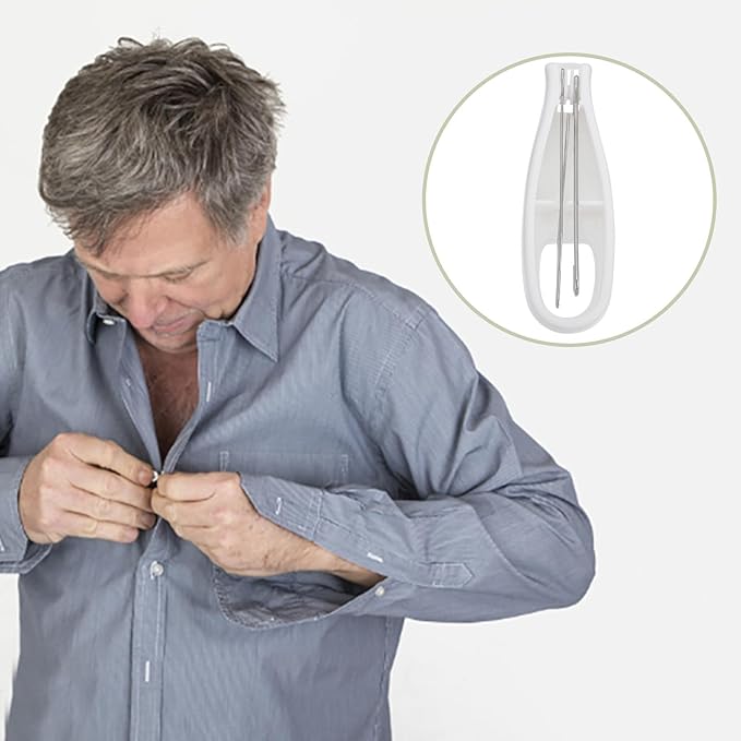 Button Hook Zipper Pull Aid Tool One-Hand Button Assistance Device for Seniors and Disability Dressing Aid Adaptive Equipment