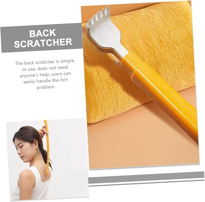 Telescoping Back Scratcher for Easy Itch Relief Portable Scratching Tool for Hard Reach Areas Lightweight Handheld Massage Device for Seniors and Disabled Users