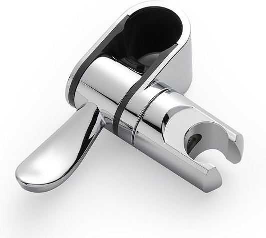 OFFO ADA Handshower Shower Grab Bar Head Holder, Universal Fit 1.25''(32mm) Hand Held Shower Bracket for Handicap Grab Bar, Detachable Bathroom Replacement, 360 Degree Rotation Sprayer Holder, Chrome