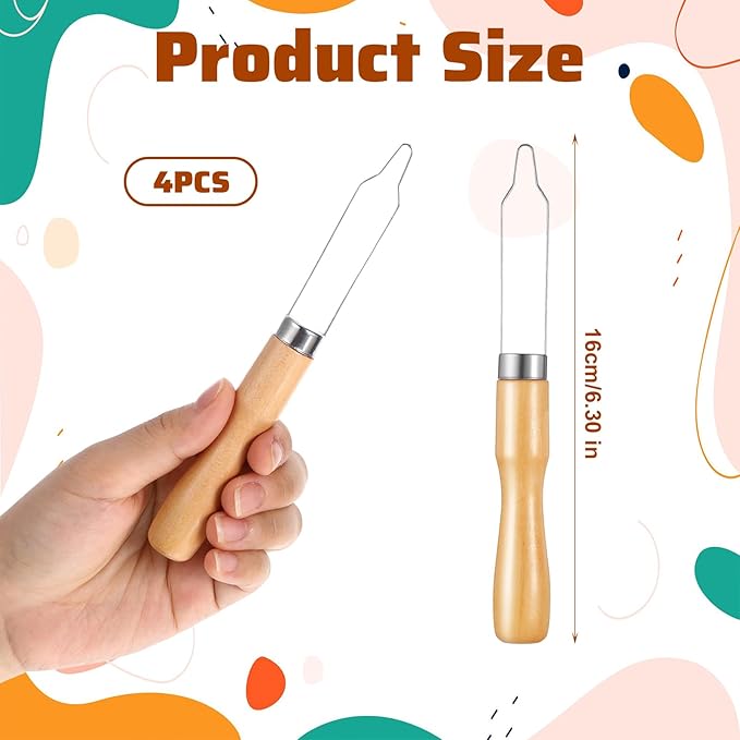 4 Pack Button Assist Device Helper Tool, Easy One Handed Button Hook One Handed with Easy-Grip Wooden for Clothing Shirts Wedding Dresses Pant Elderly Seniors Limited Dexterity