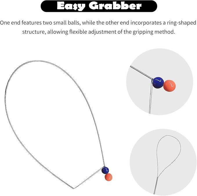 27.55 Inch Car Long Reach Grabber Tool Flexible,Button Master Heavy Duty Grabber Reacher Tool for Used in Confined Spaces,Portable Slim Jim Car Tools as Cars Emergency Tools