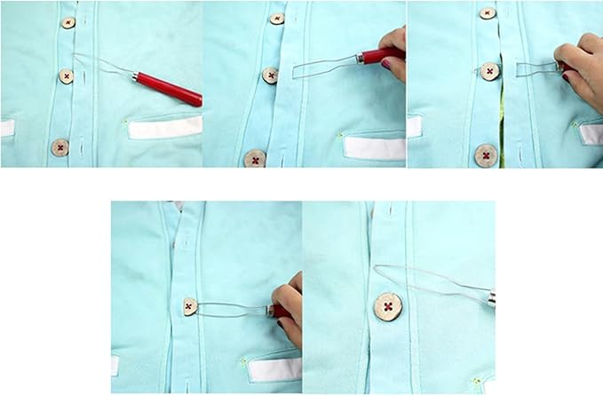Metal Clothes Shirts Pull One Hand Zipper Puller Helper Button Hook Assist Device Tool