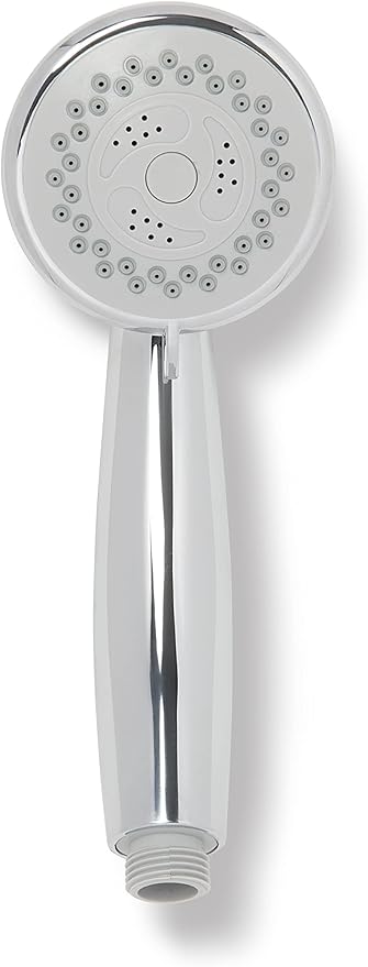 Medline Deluxe Handheld Showerhead with 3 Massage Functions and 7-Foot Long Hose, Chrome Finish, High Pressure, Adjustable Spray - Ideal for Medical Patients, Hospitals, Nursing Homes - 1 Each