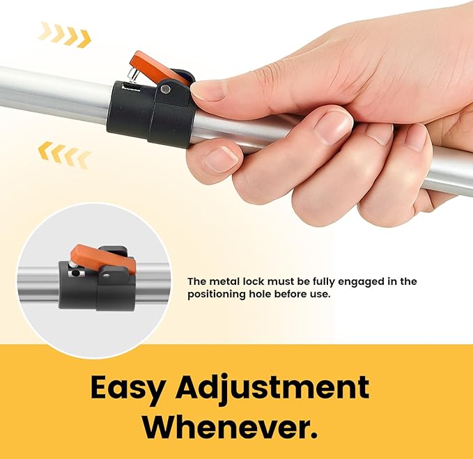 Telescopic Grabber Reacher Tool, 5-Level Adjustable (23" to 41") - Extendable Gripper and Reaching Tool, Heavy Duty Pick Up Stick Grabbers for Elderly, Surgery Recovery Must Haves (Orange)