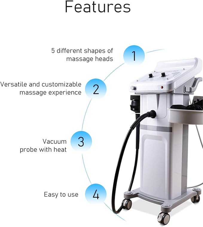 G8 Vibration Vacuum Body Massage Slimming Machine Cellulite Reduce Fat Body Shaping Equipment 6 shaped probes for Weight Loss Salon Use 105x50x45cm
