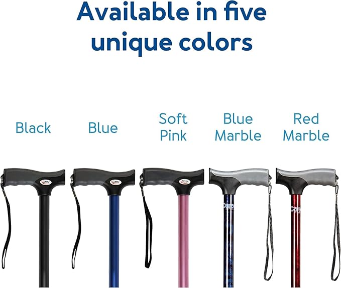 Carex Health Brands FGA52000 Black Soft Grip Derby Cane