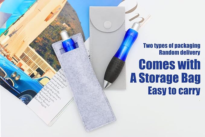 Big Weighted Fat Pens for Parkinsons Patients, Essential Tremors, Arthritis Hand and Low Grip Strength - Heavy Weighted Pen to Help Parkinson's, Carpal Tunnel, Elderly(1 Pack with 4 Ink Refill)