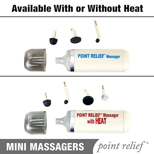 Point Relief 14-1050 Mini Massager for Handheld Targeted Massage Therapy Relieve Muscle Pain