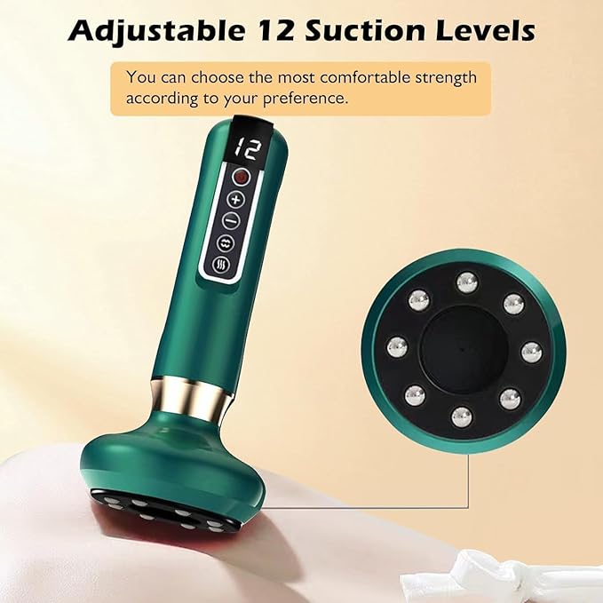 Anti Cellulite Massage Tool Body Sculpting Machine Suction Massager 3-in-1 Masajeador para Celulitis Y Grasa Abdominal De Madera Remover for Legs Electric Vacuum Cupping Full Contouring Device