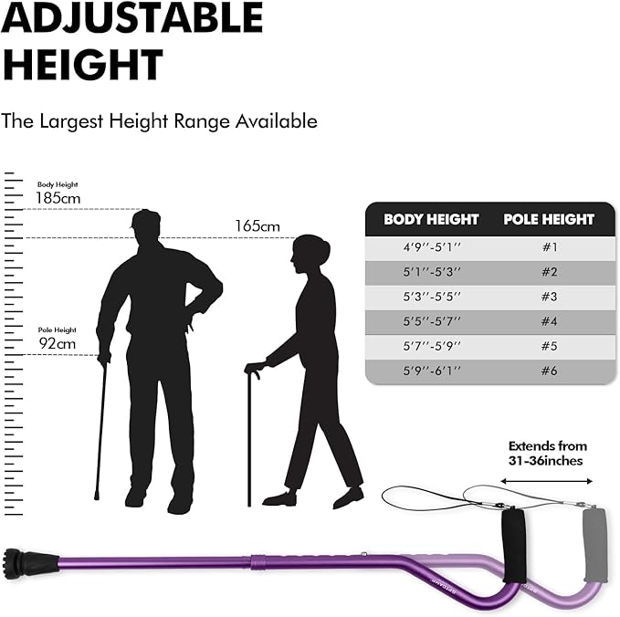 GPTCAMP Walking Cane and Walking Stick for Men Women,Lightweight Folding Canes with Offset Soft Cushioned Handle,Adjustable & Collapsible,Mobility & Leg Surgery Recovery