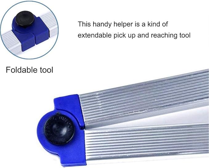 Foldable Gripper E-Z Reacher Grabber Lightweight Tool for Rheumatoid Arthritis Pain Relief Pick-Up Gripper Best Reachers Grabbers Mobility Aids for Disabled and Elderly (Blue)