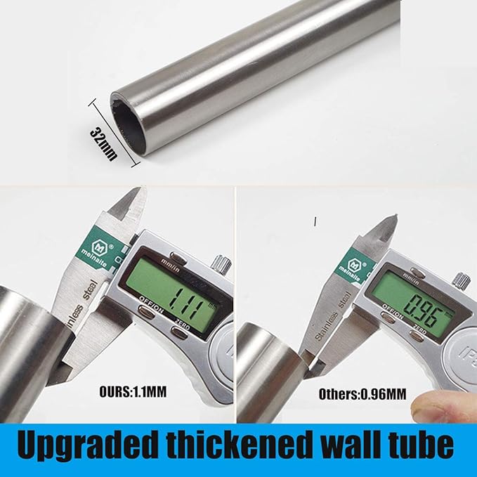 FlySkip Toilet Grab Bar,24 Inch Stainless Steel Handicap Rail for Bathroom Shower Safety,Non-Slip Hand Grips for Disabled, Elderly, Handicapped, and Pregnant Women,Floor to Wall-Mounted Support Bar