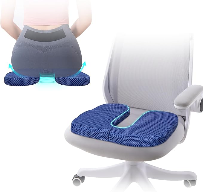 Hemorrhoid Donut Pillow for Tailbone Pain, Sciatica Pain Relief Butt Pillow, Pressure Sore Relief Seat Cushion for Seniors, Butt Cushions for Bed Sore, Postpartum, Coccyx Office Chair Pad