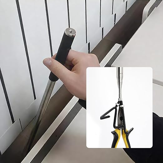 Pickup Grabber Telescopic Magnetic Pickup Tool with Hook Pick-Up Pole Wire Fish Stick Pocket extendable Magnet Pickup Tool (72")
