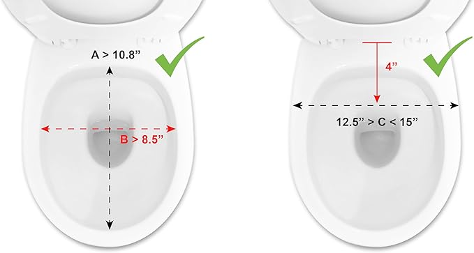 PEPE Mobility Raised Toilet Seat with Lid for Elderly 4" High, Fits Round and Elongated up to 15" Wide, Commode Seat with Sturdy Brackets, Medical Aid