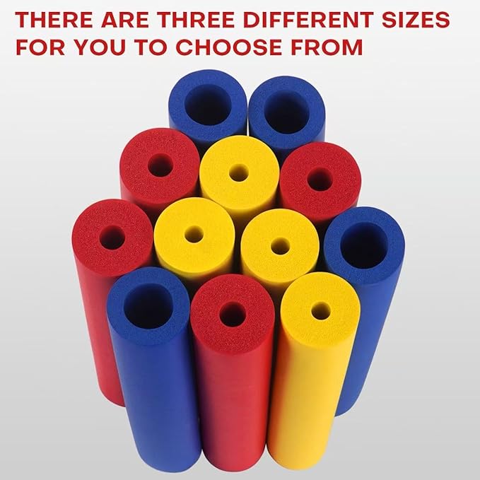 12PCS Foam Grip Tubing 6pcs Adaptive Utensils Grip Tubing, Extended Thickened Built Up Grip Aid for Utensils, Tools and Pens for Elderly, Disabled, Arthritic, Handicapped