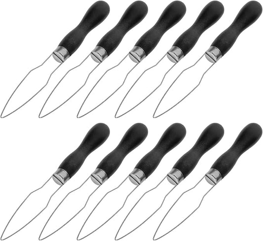Beaupretty 10pcs Button Hook Tool with Plastic Handle Quick Button Threading and Fastener Assist Device for Seniors and Elderly Dressing Aid