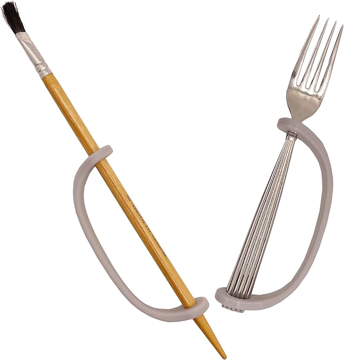 EaZyHold Senior Men 3-Pack for X-Large Hands, Fits Adaptive Eating and Weighted Utensils, Foam Tubing, Thick Easy Grip Handles, Grooming, Daily Living Aid