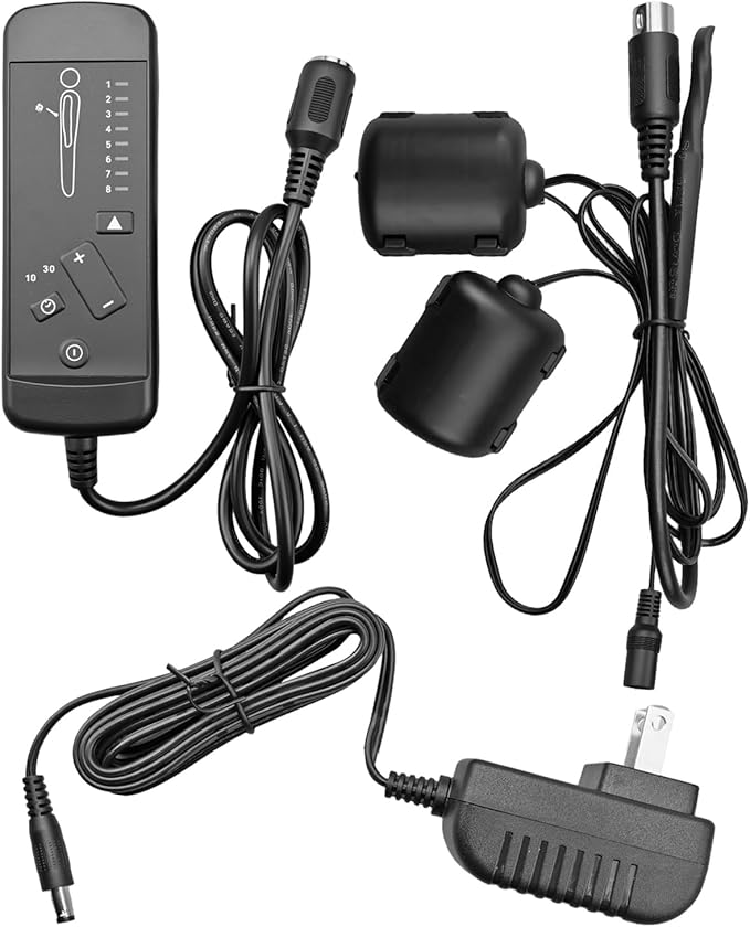 3Pin Massage Chair Remote Handset Controller Fit for Recliner Lift Chair8 Massage Mode 5 Massage Intensity 15min/30min Timer