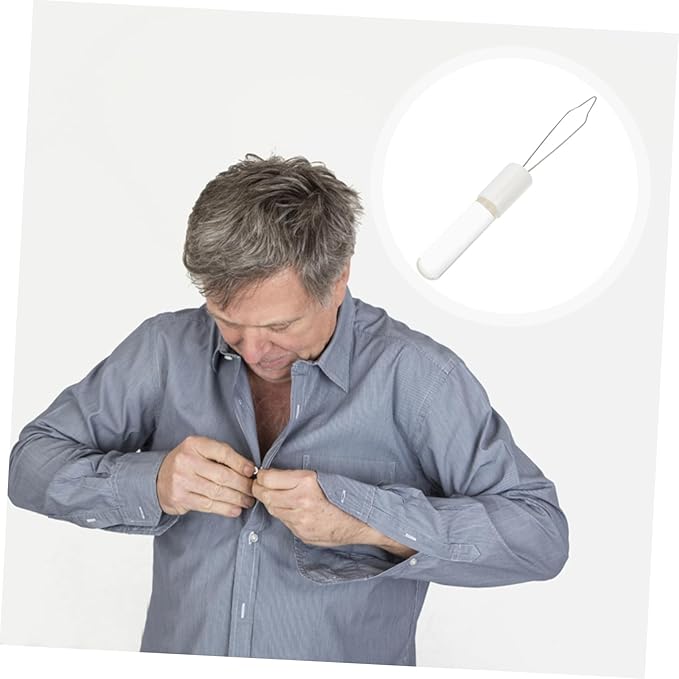 Button Assist Tool Portable Dressing Aid for Seniors Comfortable to Hold Alternative Zipper Pulling Helper for Elderly and Disabled Convenient Manual Button Threading Device