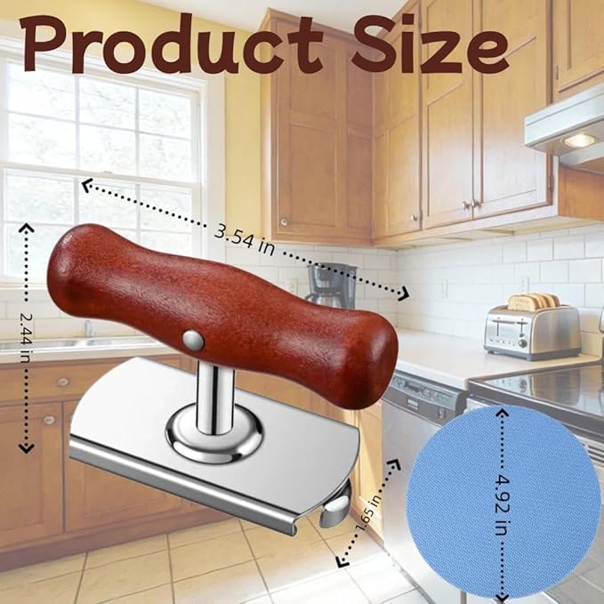 Adjustable Jar Opener Wood Handle - Ergonomic Grip Arthritis Aid for Seniors & Weak Hands (2)