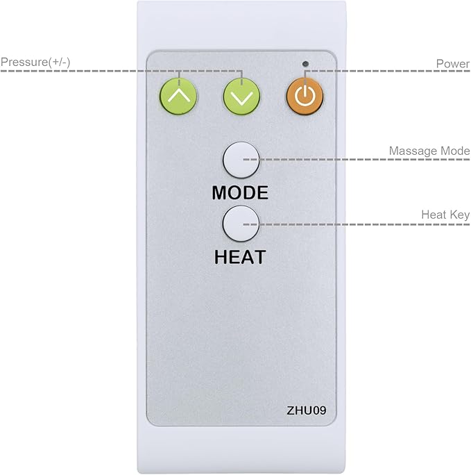 Replacement Remote Control for Miko Y2 Foot Massager MMF-01C-2, with Oversized Buttons