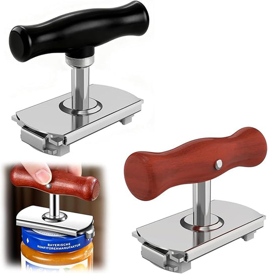 2 Pack Jar Opener -Cap Crack Jar Opener for Seniors and Weak Hands,Multifunctional Adjustable Jar Opener,Heavy Duty Stainless Steel,Easy Twist to Open Stubborn Jar and Bottle Lids