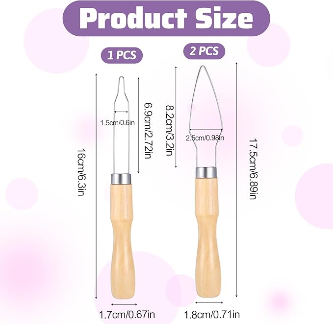 3 Pack Button Hook Assist Device, Dresses Assist Tool for Seniors Wedding Dress Button Hook Tool with Easy-Grip Wooden Handle Buttons for Shirts, Coats, One Hand Dressing Aids for Limited Dexterity