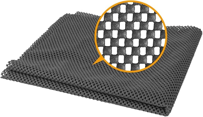 POWERTEC Non Slip Mat Anti Slip Mat, Heavy Duty Grip Mats, 24" x 48" Non Slip Pad Tool Mats for Workshop, Cabinet, Workbench Pad, Nonslip Drawer Shelf Liner, Woodworking Router - 2PK, 71014-P2