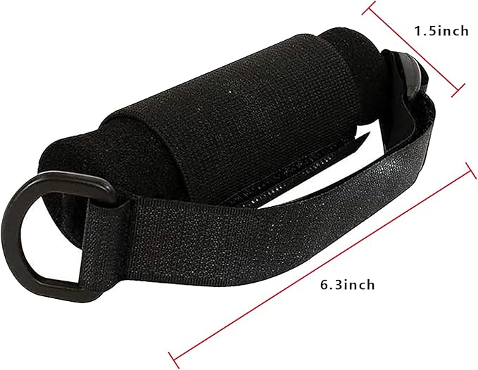 Universal Cuff Utensil Holder Strap Elderly Hand Strap for Holding Holds Utensils Writing Aids Parkinson Arthritis Tremors Patient Eating Assistance (Black)