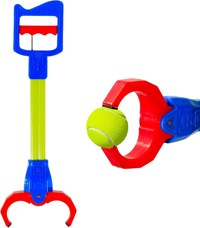 Claw Grabber Toy for Kids, Blue Robot Arm Hand Claw Pickup Tool, 15.7 Inch Flexible Grabber Claw, Interactive Mechanical Hand Toy